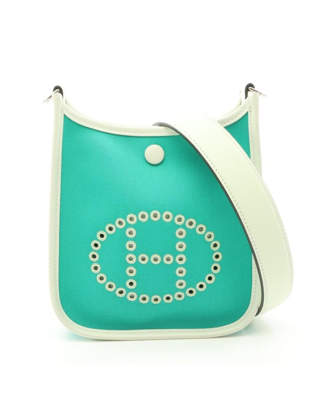 Hermes Shoulder Bag Neo Evelyne TPM Mint Vert Fizz Blue As 16 Aztec